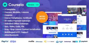 Coursela v1.0 – Personal Course Selling Website