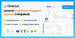 Deskzai v2.5 – Customer Support System | Helpdesk | Support Ticket.