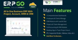 ERPGo SaaS v6.8 – All In One Business ERP With Project, Account, HRM, CRM & POS