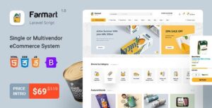 eCommerce  : Farmart v1.22.1 – Single or Multivendor Laravel eCommerce System