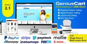 eCommerce  : GeniusCart v2.1 – Single or Multivendor Ecommerce System with Physical and Digital Product Marketplace