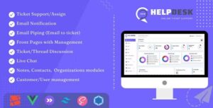 HelpDesk v3.9 – Online Ticketing System with Website – ticket support and management