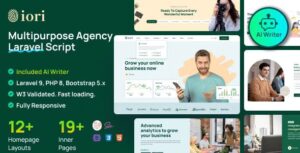 Iori v1.7.6 – Business Website for Company, Agency, Startup with AI writer tool & shopping cart