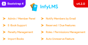 LMS – Library Management System with E-Books (Laravel + ReactJS) v4.2.0