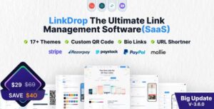 Linkdrop v3.6.0 – SaaS Link Management Tool