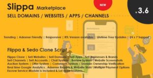 Slippa v4.0 – Domains,Website ,App & Social Media Marketplace PHP Script