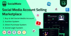 SocialMate v1.0 – Social Media Account Selling Marketplace