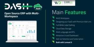 WorkDo Dash SaaS v4.5 – Open Source ERP with Multi-Workspace