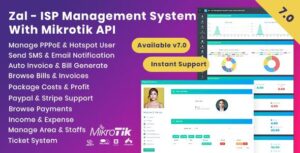 Zal v7.0 – ISP Management System With Mikrotik API
