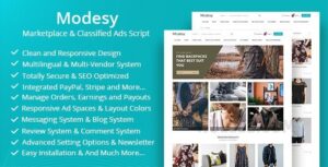 Modesy v2.4.3 – Marketplace & Classified Ads Script