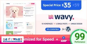 Wavy 1.5.0 ? Modern & Lightweight Blog for WordPress