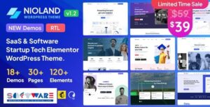 Nioland 1.2.4 ? SaaS & Software Startup Tech WordPress Theme