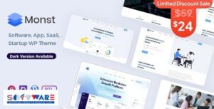 Monst 1.2.1 ? Saas Startup WordPress Theme