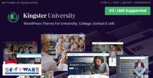 Kingster 3.2.1 ? Education, School WordPress